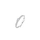 TI SENTO 12400ZI/50 prsten Classic White Zirconia 5mm Hand-set Sterling Silver 925 Platinum Plated Veličina 50