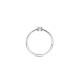 TI SENTO 12400ZI/50 prsten Classic White Zirconia 5mm Hand-set Sterling Silver 925 Platinum Plated Veličina 50