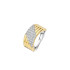 TI SENTO 12410ZY/56 prsten Stardust Zirconia Layered L model Sterling Silver 925 Yellow Gold Plated Veličina 56