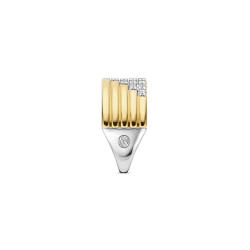 TI SENTO 12410ZY/56 prsten Stardust Zirconia Layered L model Sterling Silver 925 Yellow Gold Plated Veličina 56