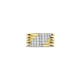 TI SENTO 12410ZY/56 prsten Stardust Zirconia Layered L model Sterling Silver 925 Yellow Gold Plated Veličina 56