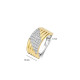 TI SENTO 12410ZY/56 prsten Stardust Zirconia Layered L model Sterling Silver 925 Yellow Gold Plated Veličina 56