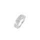 TI SENTO 12411ZI/54 prsten Stardust Hand-set White Zirconia Layered M model Sterling Silver 925 Platinum Plated Veličina 54