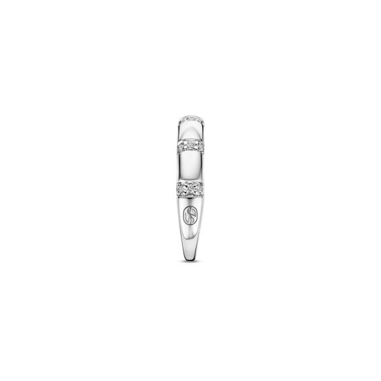 TI SENTO 12417ZI/52 prsten Vintage Zirconia White Hand-Set Sterling Silver 925 Platinum Plated Veličina 52