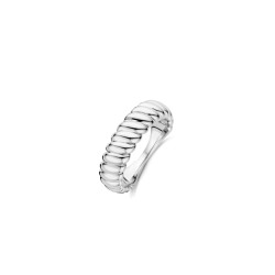 TI SENTO 12424SI/56 prsten Vintage Ribbed Sterling Silver 925 Platinum Plated Veličina 56