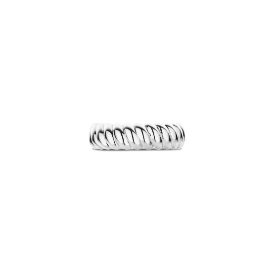 TI SENTO 12424SI/56 prsten Vintage Ribbed Sterling Silver 925 Platinum Plated Veličina 56