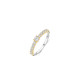 TI SENTO 12429ZY/54 prsten Tennis Ring Stone Zirconia White 925 Sterling Silver Yellow Gold Plated 2mm Veličina 54