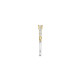 TI SENTO 12429ZY/54 prsten Tennis Ring Stone Zirconia White 925 Sterling Silver Yellow Gold Plated 2mm Veličina 54
