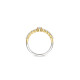 TI SENTO 12429ZY/54 prsten Tennis Ring Stone Zirconia White 925 Sterling Silver Yellow Gold Plated 2mm Veličina 54
