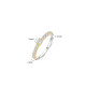 TI SENTO 12429ZY/54 prsten Tennis Ring Stone Zirconia White 925 Sterling Silver Yellow Gold Plated 2mm Veličina 54