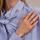 TI SENTO 12429ZY/54 prsten Tennis Ring Stone Zirconia White 925 Sterling Silver Yellow Gold Plated 2mm Veličina 54
