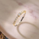 TI SENTO 12429ZY/54 prsten Tennis Ring Stone Zirconia White 925 Sterling Silver Yellow Gold Plated 2mm Veličina 54