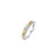 TI SENTO 12433ZY/54 prsten Classic Contrast Zirconia Premium 925 Sterling Silver Gold Plated Veličina 54