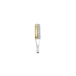 TI SENTO 12433ZY/54 prsten Classic Contrast Zirconia Premium 925 Sterling Silver Gold Plated Veličina 54