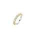 TI SENTO 12434ZY/54 prsten Contrast Tennis Classic Premium 925 Sterling Silver Gold Plated Veličina 54