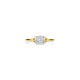 TI SENTO 12452ZY/54 prsten Classic Open Zirconia Premium 925 Sterling Silver Gold Plated Veličina 54