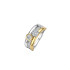 TI SENTO 12459ZY/54 prsten Triple Band Round Double Zirconia Premium 925 Sterling Silver Two Tone Gold Plated Veličina 54 BESTSELLER