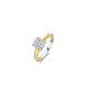TI SENTO 1464ZY/62 prsten Classic Zirconia White 8mm Sterling Silver 925 Yellow Gold Plated Veličina 62