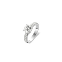 TI SENTO 1737ZI/50 prsten Classic Zirconia White with Stone Sterling Silver 925 Platinum Plated Veličina 50