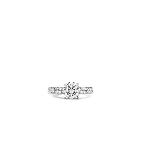 TI SENTO 1737ZI/50 prsten Classic Zirconia White with Stone Sterling Silver 925 Platinum Plated Veličina 50