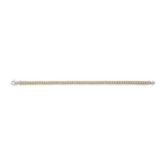 TI SENTO 23039ZY narukvica Tennis Iconic Cubic Zirconia 3,5MM Silver Sterling 925 Yellow Gold Plated