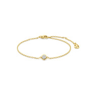 TI SENTO 23092ZY narukvica Classic Zirconia Minimalist Silver Plated 18ct Gold Vermeil