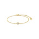 TI SENTO 23092ZY narukvica Classic Zirconia Minimalist Silver Plated 18ct Gold Vermeil
