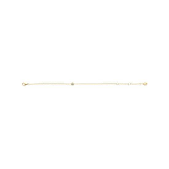 TI SENTO 23092ZY narukvica Classic Zirconia Minimalist Silver Plated 18ct Gold Vermeil