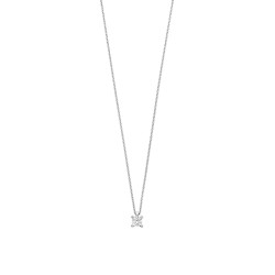 TI SENTO 34087ZI ogrlica Classic Zirconia White 925 Sterling Silver 5mm