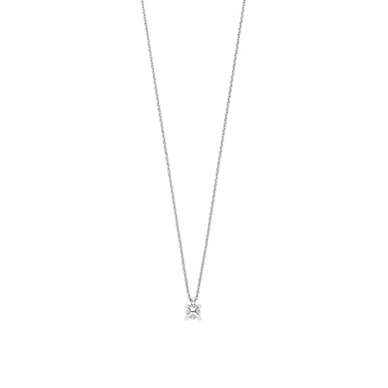 TI SENTO 34087ZI ogrlica Classic Zirconia White 925 Sterling Silver 5mm