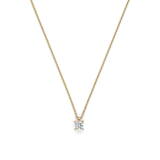 TI SENTO 34087ZY ogrlica Classic Zirconia Sterling Silver 925 Yellow Gold Plated Timeless Bestseller