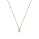 TI SENTO 34087ZY ogrlica Classic Zirconia Sterling Silver 925 Yellow Gold Plated Timeless Bestseller