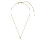 TI SENTO 34087ZY ogrlica Classic Zirconia Sterling Silver 925 Yellow Gold Plated Timeless Bestseller
