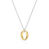 TI SENTO 34091ZY ogrlica Classic Soft Oval Sterling Silver 925 Yellow gold plated