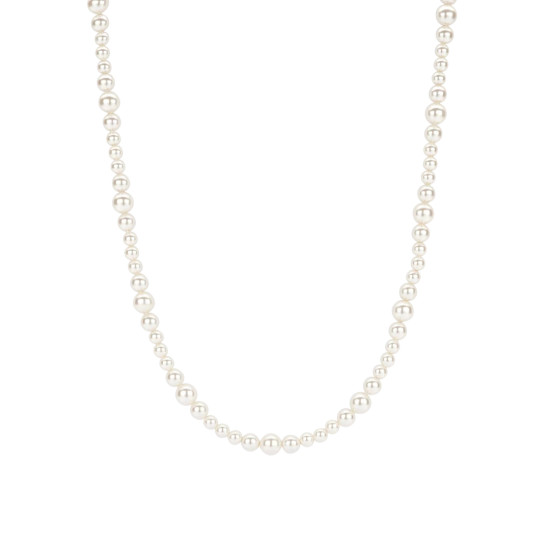 TI SENTO 34094PW/42 ogrlica Modern Shell Pearl White Silver Platinum Plated Variation in size