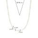 TI SENTO 34094PW/42 ogrlica Modern Shell Pearl White Silver Platinum Plated Variation in size