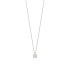 TI SENTO 34103ZY ogrlica Classic Square Zirconia White Yellow Gold Plated 925 Sterling Silver 7mm