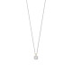 TI SENTO 34103ZY ogrlica Classic Square Zirconia White Yellow Gold Plated 925 Sterling Silver 7mm