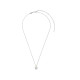 TI SENTO 34103ZY ogrlica Classic Square Zirconia White Yellow Gold Plated 925 Sterling Silver 7mm