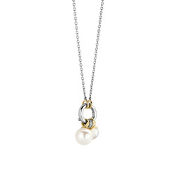 TI SENTO 34114YP ogrlica Mother of Pearl Sterling Silver 925 Yellow Gold Plated