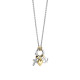 TI SENTO 34115ZY ogrlica Love Faith Hope Sterling Silver 925 Yellow Gold Plated Ljubav Vera Nada