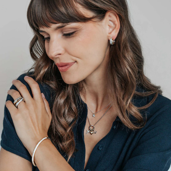 TI SENTO 34115ZY ogrlica Love Faith Hope Sterling Silver 925 Yellow Gold Plated Ljubav Vera Nada