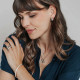 TI SENTO 34115ZY ogrlica Love Faith Hope Sterling Silver 925 Yellow Gold Plated Ljubav Vera Nada