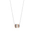 TI SENTO 34116BR ogrlica Honeycomb Crossover Sterling Silver 925 Black Rose Gold Plated 