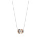 TI SENTO 34116BR ogrlica Honeycomb Crossover Sterling Silver 925 Black Rose Gold Plated 