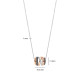 TI SENTO 34116BR ogrlica Honeycomb Crossover Sterling Silver 925 Black Rose Gold Plated 