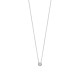 TI SENTO 34124ZI ogrlica Classic Zirconia White 5mm Sterling Silver 925 Platinum Plated