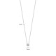 TI SENTO 34124ZI ogrlica Classic Zirconia White 5mm Sterling Silver 925 Platinum Plated