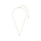 TI SENTO 34124ZY ogrlica Classic Zirconia White 5mm Sterling Silver 925 Yellow Gold Plated