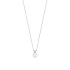 TI SENTO 34125PW ogrlica Zirconia Shell Pearl White Sterling Silver 925 Platinum Plated 12mm